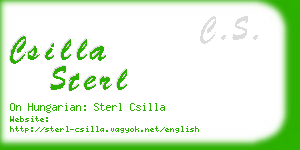 csilla sterl business card